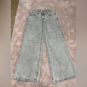 Women's low rise  Gray Wide Leg Jeans